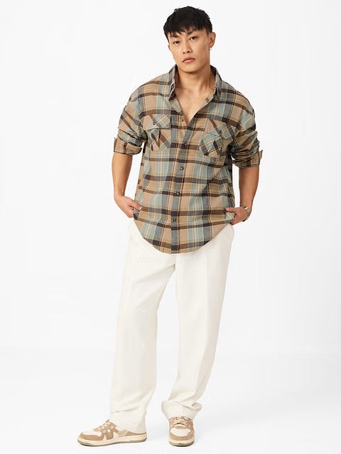 Plaid Seaport Men Utility Shirts