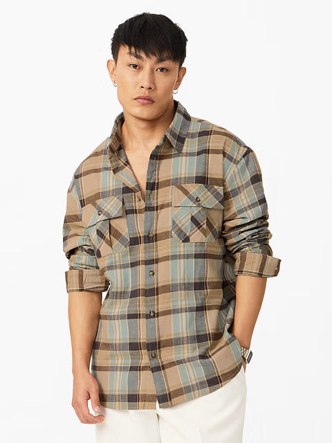 Plaid Seaport Men Utility Shirts
