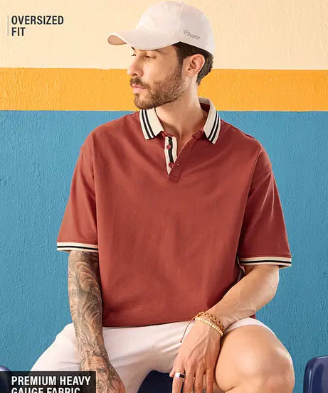 Antique Red Oversized Polos