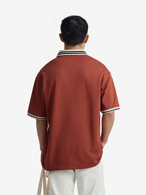 Antique Red Oversized Polos