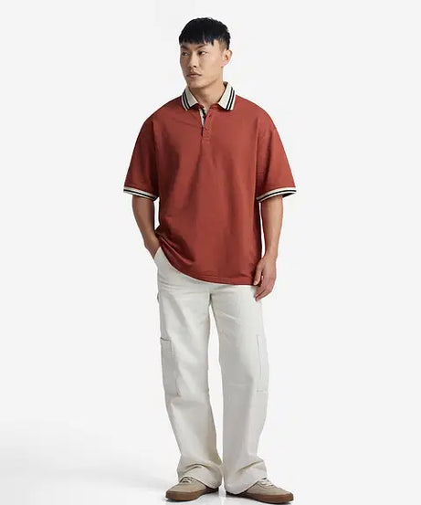 Antique Red Oversized Polos