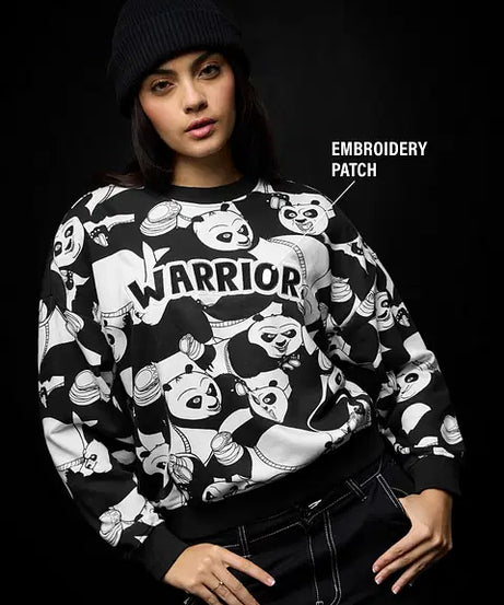 Warrior Women Oversized Sweatshirts