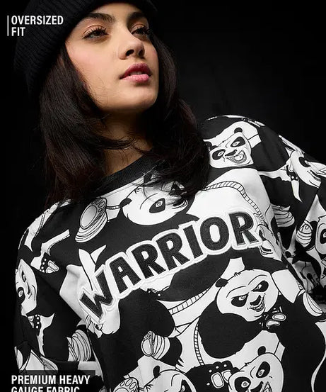 Warrior Women Oversized Sweatshirts
