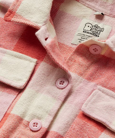 Flannel Berry Blush Women Shackets