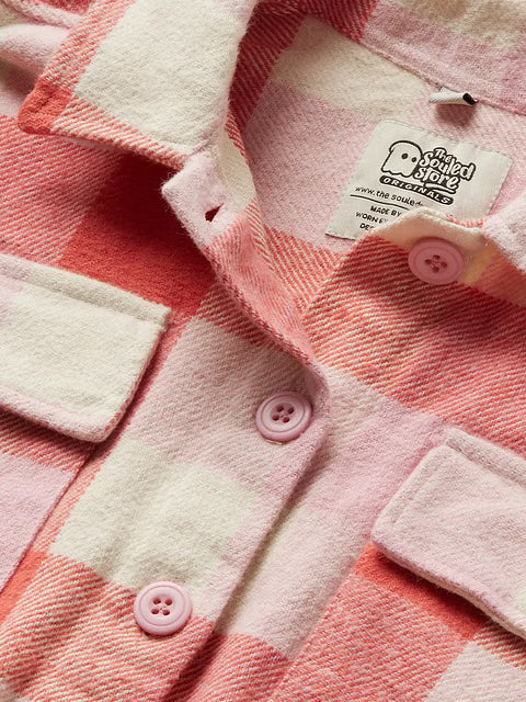 Flannel Berry Blush Women Shackets