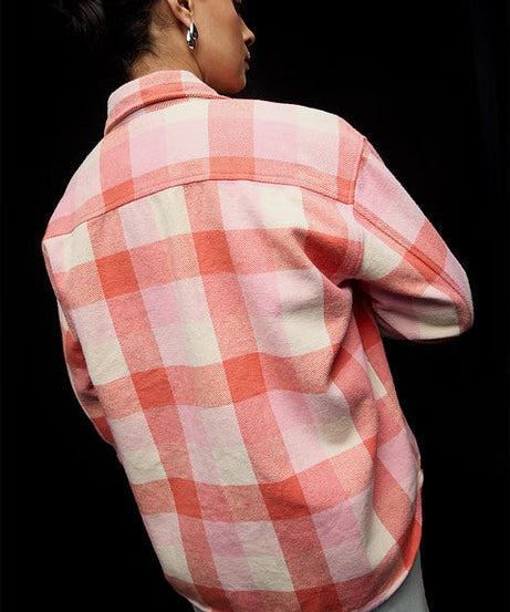 Flannel Berry Blush Women Shackets