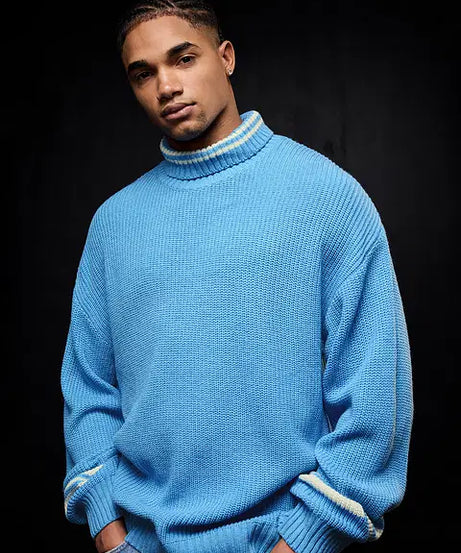 Solids Powder Blue Pullovers