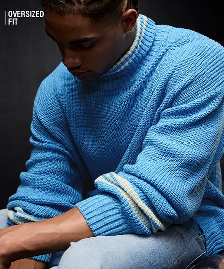 Solids Powder Blue Pullovers