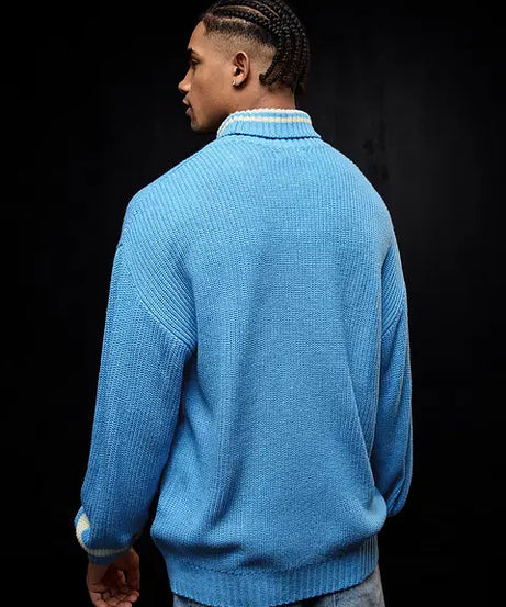 Solids Powder Blue Pullovers
