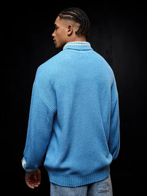 Solids Powder Blue Pullovers