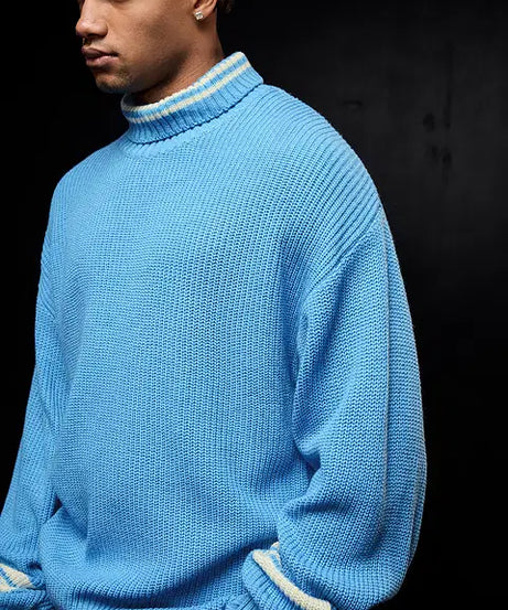 Solids Powder Blue Pullovers