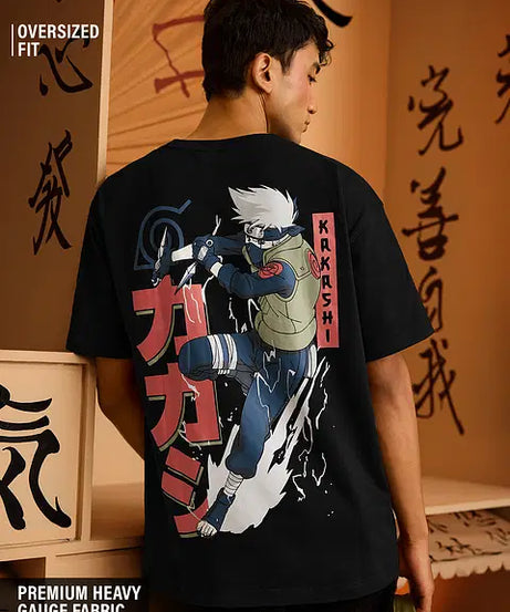 Naruto Shippuden Kakashi Oversized T-Shirts
