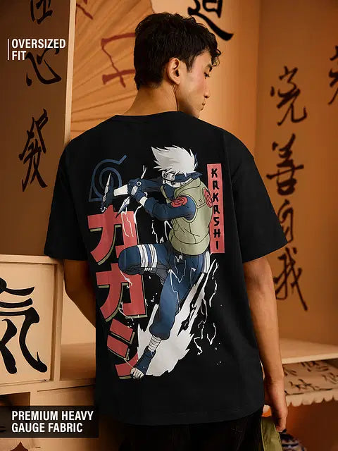 Naruto Shippuden Kakashi Oversized T-Shirts