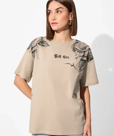 Hell Yes Women Oversized T-Shirts