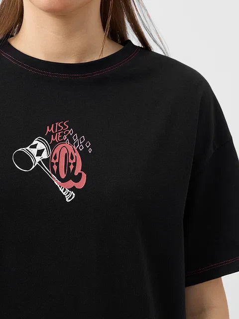 Harley Quinn Queen Of Mischief Women Oversized T-Shirts