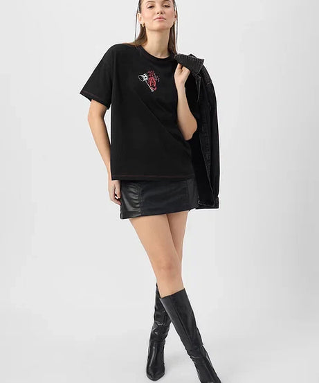 Harley Quinn Queen Of Mischief Women Oversized T-Shirts