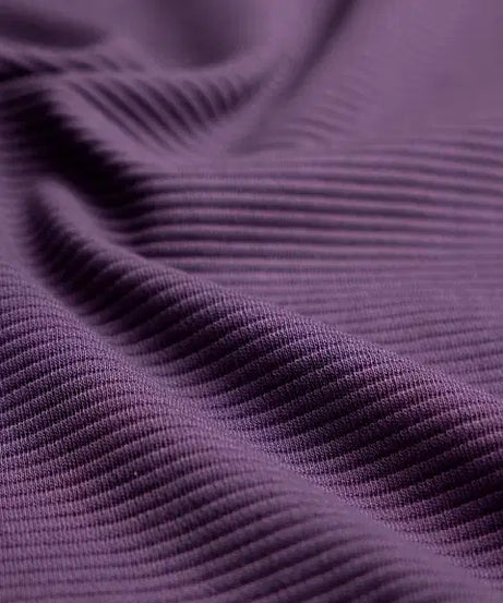 Ottoman Zipper Polo Purple Oversized Polos