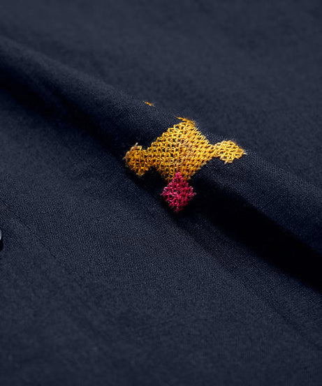 Embroidered Magnolia Women Boyfriend Shirts