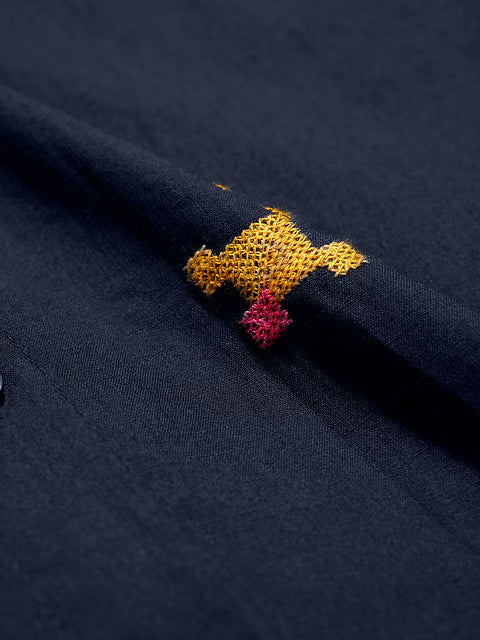 Embroidered Magnolia Women Boyfriend Shirts