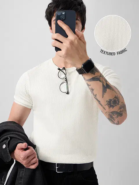 Korean White T-Shirts