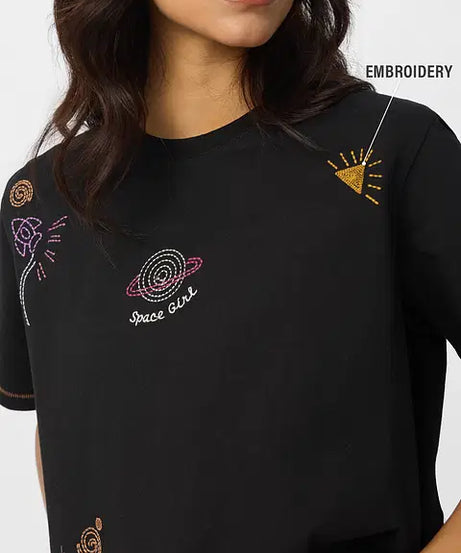 Space Girl Women Relaxed Fit T-Shirts