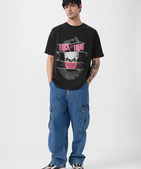 IT Trick Or Treat Oversized T-Shirts