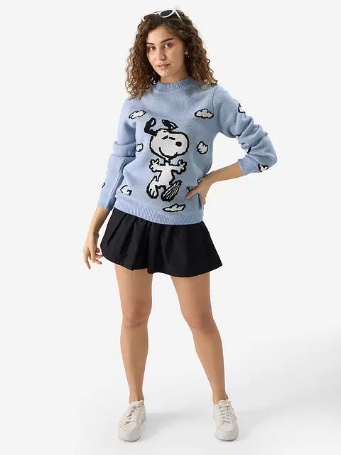 Snoopy Knitted Sweater Women Knitted Sweaters