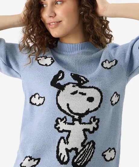 Snoopy Knitted Sweater Women Knitted Sweaters