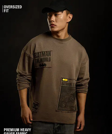 Batman Gotham City Men Oversized Sweatshirts