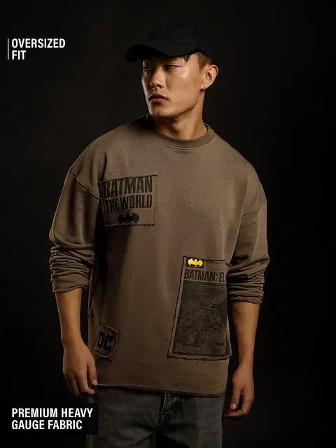Batman Gotham City Men Oversized Sweatshirts