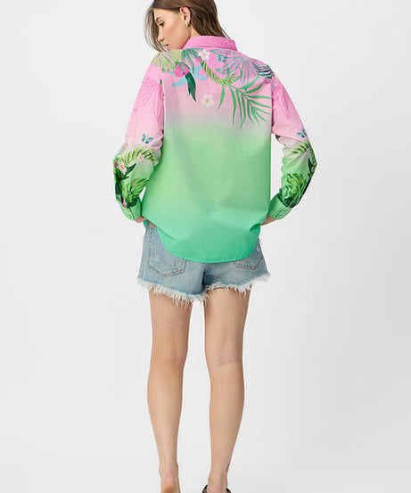 Jungle Book Mowgli's Garden Women Boyfriend Shirts