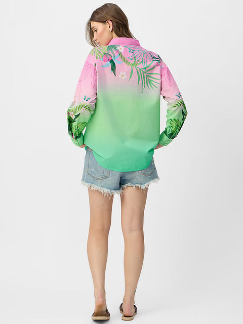 Jungle Book Mowgli's Garden Women Boyfriend Shirts