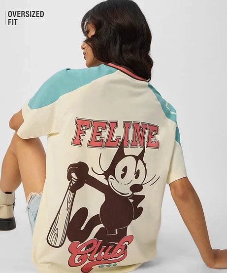 Felix The Cat Feline Force Women Oversized T-Shirts