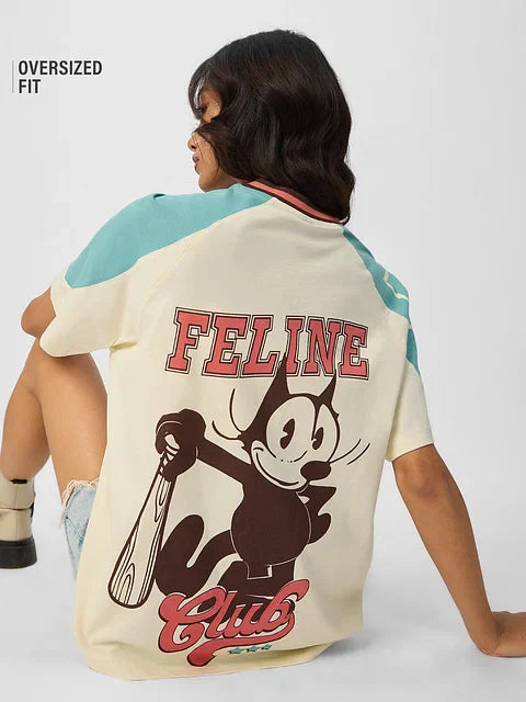 Felix The Cat Feline Force Women Oversized T-Shirts