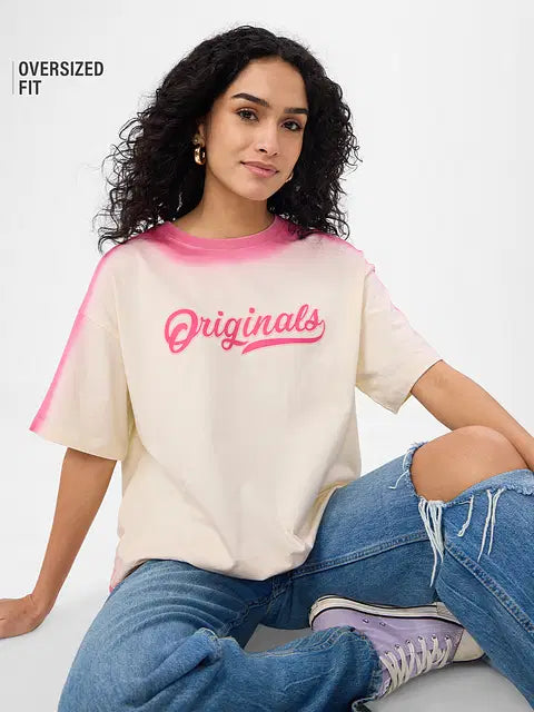 Pink Love Women Oversized T-Shirts