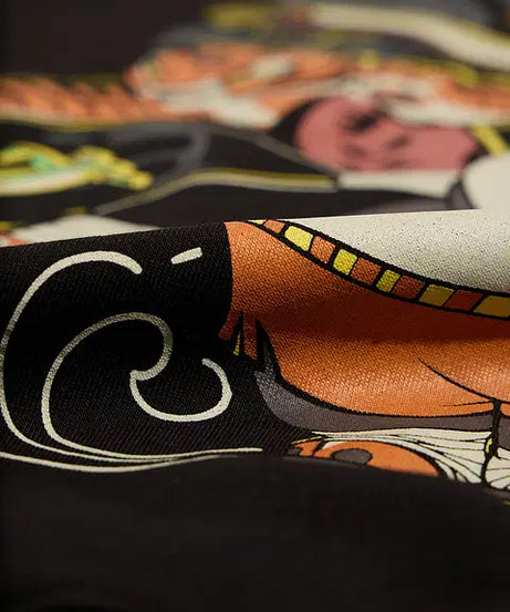 Kung Fu Panda Less Luck More Skill Men Oversized Sweatshirts