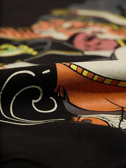 Kung Fu Panda Less Luck More Skill Men Oversized Sweatshirts