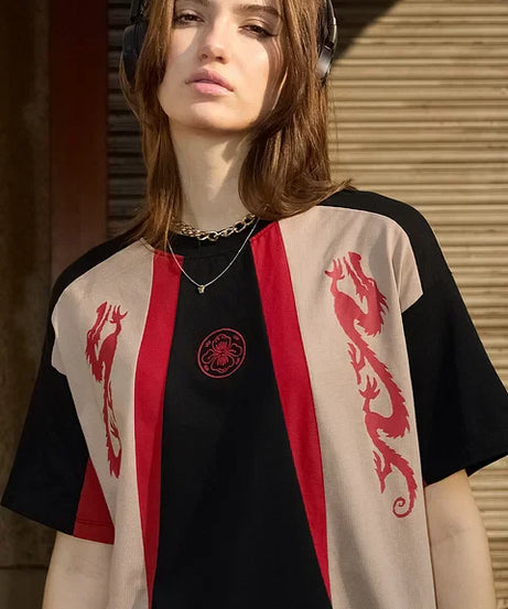 Dragon Warrior Women Oversized T-Shirts