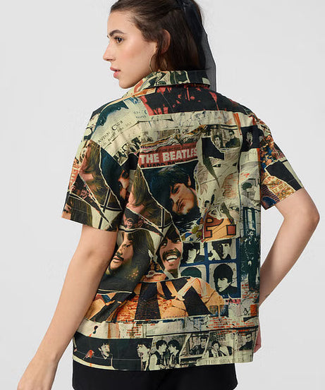 The Beatles Through The Years Women Boyfriend Shirts