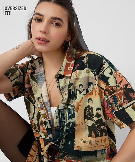 The Beatles Through The Years Women Boyfriend Shirts