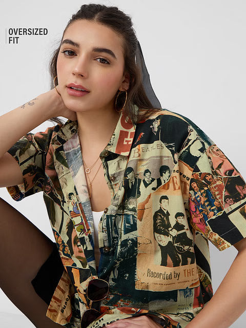 The Beatles Through The Years Women Boyfriend Shirts