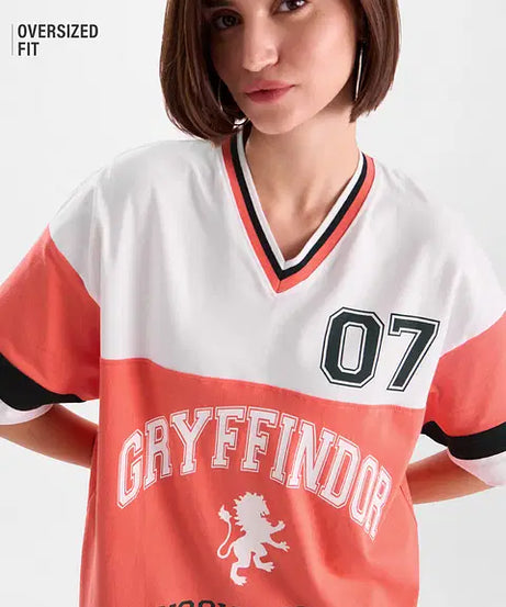 House Gryffindor Women Oversized T-Shirts
