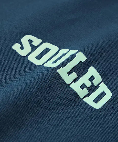 Colourblock Deep Sea Blue Oversized T-Shirts