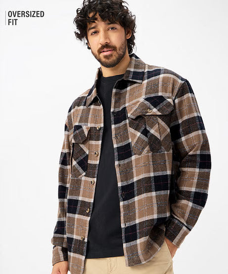 TSS Originals Russet Men Flannel Shackets