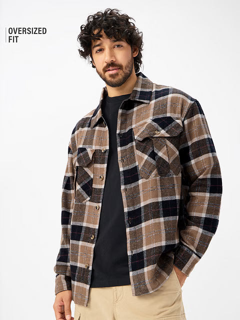 TSS Originals Russet Men Flannel Shackets