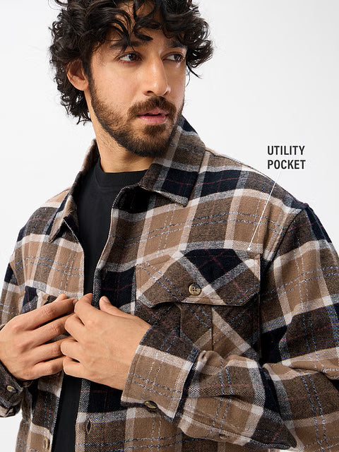 TSS Originals Russet Men Flannel Shackets
