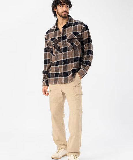 TSS Originals Russet Men Flannel Shackets