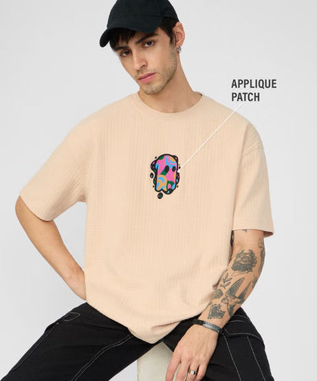 Textured T-shirt  Mr. Souls Splatter Oversized T-Shirts