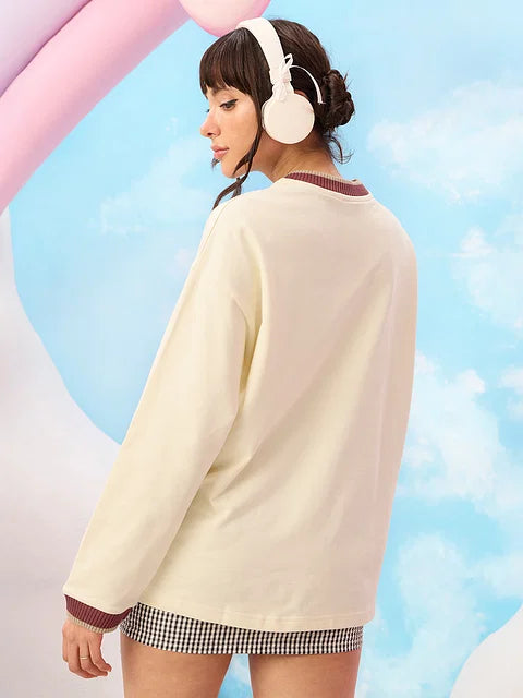 Hello Kitty  Viciously Cute Women Full Sleeve T-Shirts