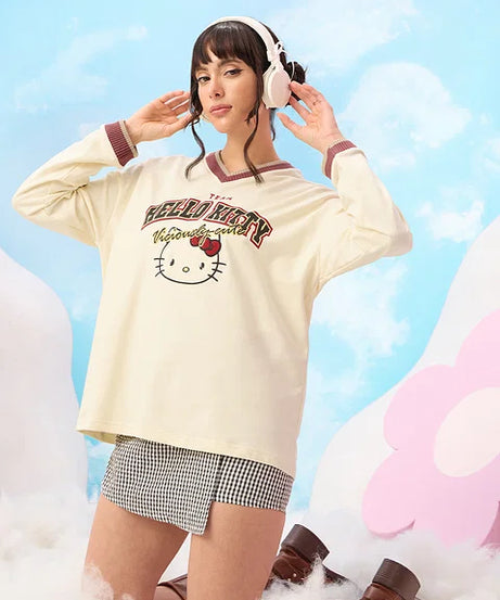 Hello Kitty  Viciously Cute Women Full Sleeve T-Shirts
